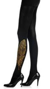 Tights - Gold Feather
