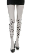 Tights - Leopard In White