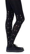 Tights - Golden Palm Trees Pattern