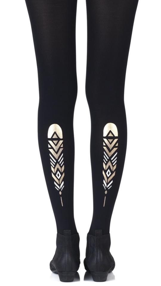 Tights - Tribal Feather