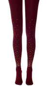 Tights - Golden Sparkles Burgundy