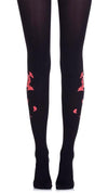 Tights - Rose Petals Black