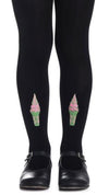 Kids Tights - Ice Creams Black