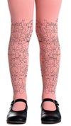 Kids Tights - The Cat Lady Pink
