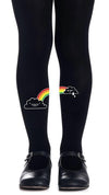 Kids Tights - Let It Rainbow Black