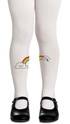 Kids Tights - Let It Rainbow Cream