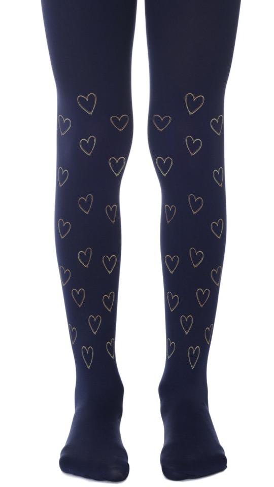 Gems Navy Blue Opaque Tights for women