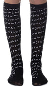 Socks - Meow Black