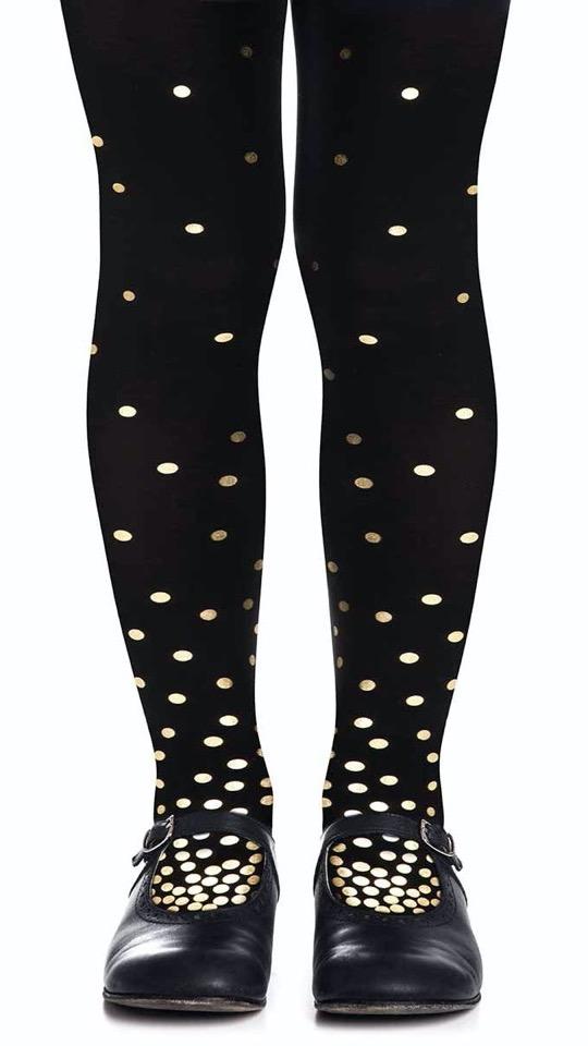 Footless Kids Tights - Hey Kitty Girl Black