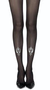 Tights - Silver Line Black